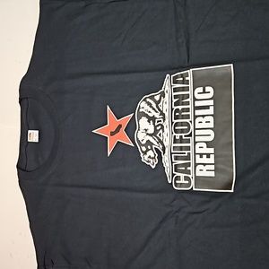 XL California Republic T Shirt Black Design